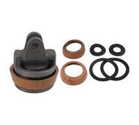 Kit completo de reparación de pistón para bombas de mano tipo 75 con sellos de cuero tratado y juntas de goma para mantenimiento de agua de pozo de jardín, color marrón