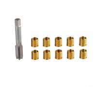 Kit completo de reparación de roscas de chispa para coche para roscas M14 x 1.25 con inserciones de acero inoxidable y grifo para una fácil instalación en varios vehículos (11 unidades)