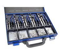 KIT COMPLETO DE REPARACION DE ROSCAS HELICOIL M5, M6, M8, M10, M12 131 PIEZAS PROFESIONAL