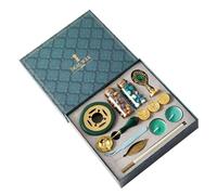 Kit completo de sello de - Conjunto de sellos de estilo vintage con cuchara y gránulos, sello de sobres artísticos para manualidades, decoración personalizada | Perfecto para