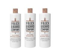 Kit completo de tabla de cortar especializada de The Block & Board Company | Jabón, cera y aceite de grado alimenticio | Limpia, nutre, sella y protege la madera, bloques de carnicero, encimeras y