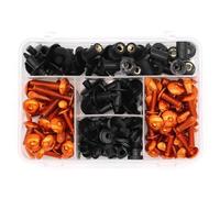Kit Completo De Tornillos Carenado, Clips, Parabrisas Y Tuercas M5 M6 Para Kawasaki ZX7R, ZX9R, ZX10R, ZX14R, ZX6R, ZX12R, ZZR1400, GTR1400 bicicleta calle(Orange)