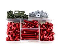 Kit Completo De Tornillos Carenado, Clips Sujeción, Juego Tuercas Tornillo Para F650GS F700GS F800GS F800GT F800ST F800GSA G310R F800R bicicleta calle(rojo)