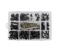 Kit Completo De Tornillos Carenado para Motocicleta 195 Piezas para Yamaha para Tracer 9gt YZF R1 R3 R6 FZ1 FZ6 FZ6N(Negro)