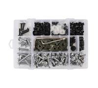 Kit Completo De Tornillos Carenado para Motocicleta 195 Piezas para Yamaha para Tracer 9gt YZF R1 R3 R6 FZ1 FZ6 FZ6N(Plata)