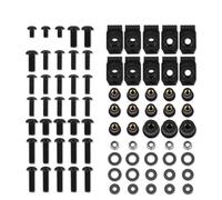 Kit Completo De Tornillos Carenado para Motocicleta Abrazadera Tuerca Rápida Acero Inoxidable para Ducati 748 916 996 998(Negro)