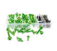Kit completo de tornillos carenado para motocicleta, Clips, tuerca, accesorios personalizados para CBR600 F5 CBR900 CBR1000 bicicleta calle(Green)