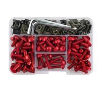 Kit Completo De Tornillos Carenado Para Motocicleta, Tuerca Para TMAX MT07 MT09 MT-09 SP MT125 MT25 YZF R1 R15 R25 R3 R6 R125 Aleación CNC(rojo)