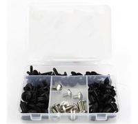 Kit Completo De Tornillos Clips Tuercas Carenado Motocicleta para Suzuki AN200 para Burgman 200 2014-2024(Plata)
