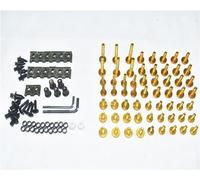 Kit Completo De Tornillos De Carenado Para Motocicleta, Tornillos Para Carrocería, Tuercas Para Kawasaki Para Ninja 300 2013 2014 2015 Kit de tornillos(Gold)