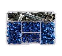 Kit Completo De Tornillos De Carenado Para Motocicleta, Tuerca De Tornillos Para KAWASAKI, Para VERSYS 650, Para NINJA 300, 400, 650, ZX6R, 155 Uds. Kit de tornillos(Blu)