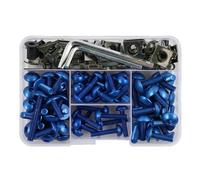 Kit Completo De Tornillos De Carenado Para Motocicleta, Tuerca De Tornillos Para VERSYS 650, Para NINJA 300, 400, 650, ZX6R, Para VULCAN S, ZX10R, KLX250, 155 Uds. Clip montaje(Blu)
