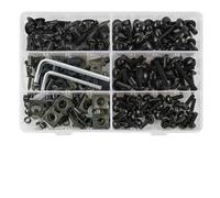 Kit Completo De Tornillos De Carenado Para Motocicleta, Tuerca De Tornillos Para YZF R1 R3 R6 R6S R25 FZ1 FZ6 FZ8 MT07 MT09 FZ07 FZ09 Para Tracer FZR 600 750R Clip montaje(Negro)