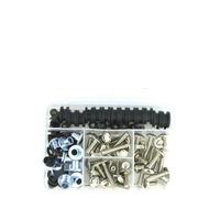 Kit Completo De Tornillos De Carenado Para Motocicleta, Tuercas De Carenado Que Cubren Pernos Para Suzuki GSXR 750 GSX-R 750 1992-1995 Kit de tornillos(Plata)