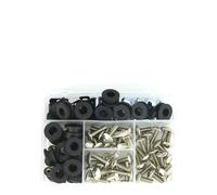 Kit Completo De Tornillos De Carenado, Tuercas De Velocidad, Tornillos De Cubierta Lateral De Motocicleta Para Kawasaki Para Ninja ZX-7R 1989-1995 Kit de tornillos(Plata)