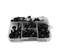 Kit Completo de Tornillos para carenado de Motocicleta Yamaha TMAX500 TMAX530 SX/DX TMAX 500 530 2020-2022 TMAX560 T-MAX 560 TECHMAX - Clips, Tuercas y Tornillos de Acero Inoxidable (195 Piezas)