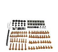 Kit Completo De Tornillos Para Motocicleta, Clips Carenado, Tuerca Para XLV 600 650 700 Para TRANSALP NX FMX XRV650 TRX 300EX Aleación CNC(Orange)