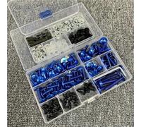 Kit Completo De Tornillos Y Tuercas para Carenado Motocicletas para Yamaha FZ1 R3 R6 para Tracer 900 700 TDM YZF R125 XSR700(BLU)