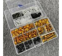 Kit Completo De Tornillos Y Tuercas para Carenado Motocicletas para Yamaha FZ1 R3 R6 para Tracer 900 700 TDM YZF R125 XSR700(Gold)