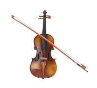 Kit Completo de Violín para Principiantes 4/4, Violín de Madera Artesanal con Accesorios de ébano, Diapasón de Palo para Aspirantes a Violinistas, para Amigos y Familiares