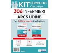 Kit completo del concorso per 306 Infermieri SSR Friuli-Venezia Giulia. Manuale, test, software, video-lezioni procedure infermieristiche