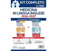 Kit completo EdiTEST Medicina in lingua inglese. Con espansione online. Con software di simulazione (EdiTest Ammissioni universitarie)