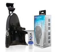 Kit Completo Masturbador Fleshlight Go Torque Ice con Lanzador Universal y Lubricante Aqua 50 ml, Poids 0.000 Kg, Colores Transparente