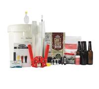 Kit completo para hacer cerveza artesanal en casa 30 L con extracto de malta lupulizado, fermentador con grifo, densímetro, chapador y 50 botellas 33 cl