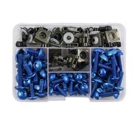 Kit Completo Tornillos Carenado Para Motocicleta, Tuerca De Para VERSYS 650 Para NINJA 300 400 ZX6R Para VULCAN S, ZX10R, KLX250, 177 Uds Aleación CNC(Blu)