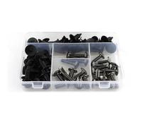 Kit Completo Tornillos Clips Carenado Motocicleta para Yamaha para Tracer 900 FJ-09 2014-2021 Herramienta de sujeción(Plata)