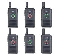 Kit con 6 transmisores de Radio portátiles de, PMR R10 Pro, 446 MHz, 0,5 W, 16 Canales programables, 16 PMR y 50 Tonos CTCSS y 104 DCS, Monitor, escaneo