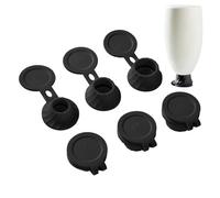 Kit con tapas de leyenda: conjunto con cierres de botellas al revés, leyenda | Conexiones de transmisión de adaptador de 3 piezas de 6 piezas con todas las droplotions, champús y especias de cocina