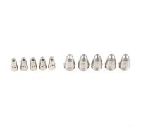 Kit consumible de cortador de plasma 10 piezas para antorcha P80 con puntas de boquilla mecanizadas de 1,1 mm, 1,3 mm, 1,5 mm, 1,7 mm y electrodos para máquinas CUT 70 a CUT 120 (1,7 mm)