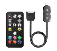 Kit controlador ARGB con control remoto de 17 teclas, kit controlador de mini ventiladores RGB para