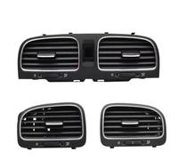 kit Corporal Ventilación De La Consola Del Panel Frontal, Rejilla De Ventilación Del Tablero, Salida De Aire Acondicionado Para Golf 6 MK6(3 PCS)