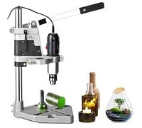 Kit cortador de botellas - Máquina eléctrica de corte de vidrio con velocidad ajustable, incluye bolsa de herramientas y consumibles para manualidades, perforación, lijado, pulido