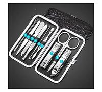 Kit cortaúñas 9 unids/set cortaúñas de acero inoxidable, herramienta de manicura y pedicura, cortador de uñas, herramienta for uñas, suministros de uñas for profesionales Accesorios para herramientas