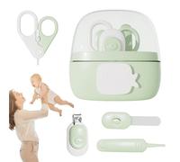 Kit cortaúñas para bebé, conjunto cortaúñas para bebé,Cortaúñas de dibujos animados 4 en 1 - Cuidado de manicura, conjunto de tijeras de uñas, recortadoras, tijeras, pinzas, cuidado de aseo