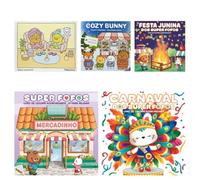 Kit Cozy & Cute: Dias Calmos + Fluffy Friends + SUPER FOFOS + 2 livros