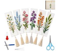 Kit Creación Marcadores 6 Piezas Con Agujas Tijeras Instrucciones