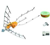 Kit Creado Pot Tecnovoz. Nueva Antena TELEVES Ellipse 148902 + Rollo de Cable 20Mt + Conectores
