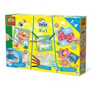 Kit Creativo SES Creative My First 3 en 1 Pintar, Colorear y Pegatinas