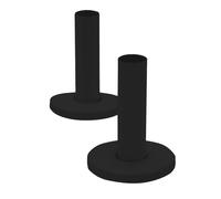 Kit cubretubos, dos unidades, con embellecedores, acabado negro mate