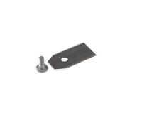 Ratioparts Husqvarna Automower - Cuchillas para cortacésped Husqvarna Automower (45 Unidades, 1 Orificio, Incluye Tornillos), Color Gris