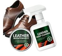 Kit Cuidado Cuero,Portátil, Nutrición Profunda, Incluye Esponja y Paño,Limpiador Y Acondicionador Para Botas De Cuero | Para Botas, Sofás, Asientos de Automóvil, Bolsos, Zapatos, Ropa, Hogar y Oficina