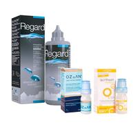 Kit Cuidado Lentillas - Única Regard 355 ml + Lacrifresh Moisture 0.10% 15 ml + Ozean 10 ml sin Conservantes - Limpieza, Desinfección e Hidratación para Ojos Secos y Sensibles