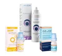 Kit Cuidado Ocular: Eyewash 250ml + Lacrifresh Moisture 15ml + Ozean 10ml para Ojo Seco, Lentillas y Pantallas