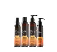 Kit Curly Summer Tratamiento completo específico para el verano para cabellos ondulados, rizados, súper rizados y afro by Divina BLK, 4 productos