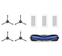 ECOVACS Kit de Repuesto estándar para Robot Aspirador Deebot N30 Pro OMNI/N30 OMNI/N20e PLUS/N20e, 1 Cepillo Principal antienredos, 2 cepillos Laterales, 3 filtros antibacterianos, Accesorios Origin