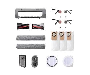 Kit d'accessoires eufy, brosses latérales, filtre, rouleau-brosse pour RoboVac, sac à poussière, filtre de réservoir d'eau sale, compatible avec le robot Omni S2